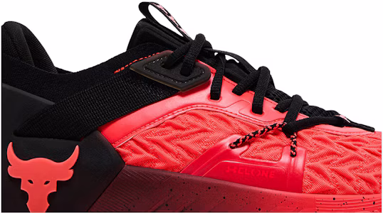 Lookbook Under Armour Project Rock 6 'Api Phoenix Hitam' 3026534-800