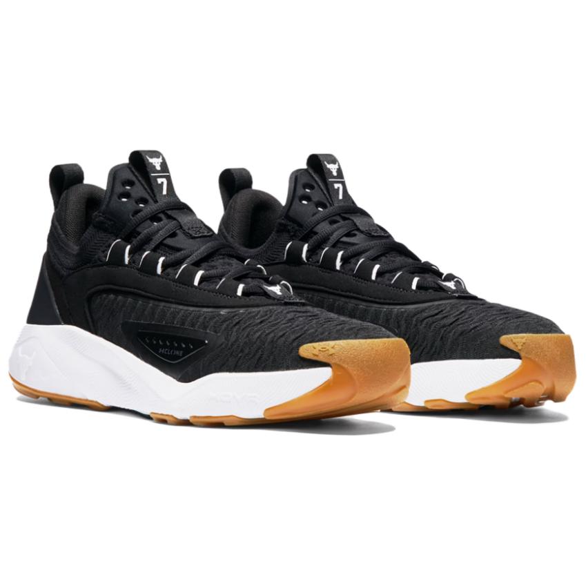Lookbook Under Armour Project Rock 7 "Noir Blanc Gum" 3027600-001