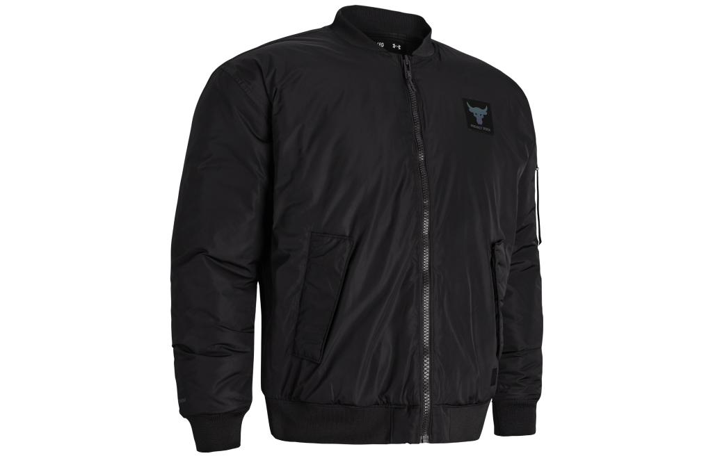 Under Armour Project Rock Black Training Bomber Jacket 1382278-001 圖 2