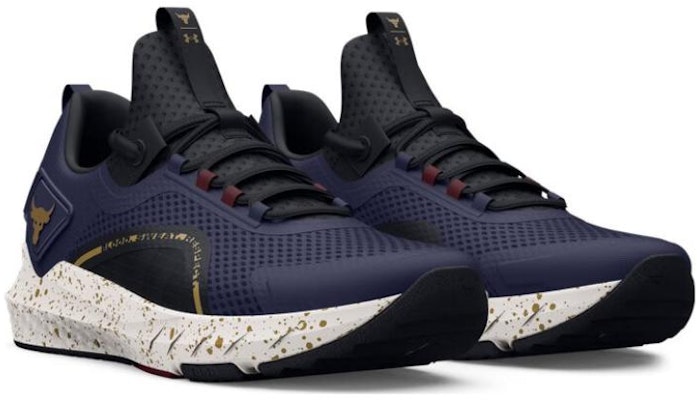 Under Armour Project Rock BSR 3 'Midnight Navy Metallic Gold' 3026462-402 Lookbook Under Armour Project Rock BSR 3 'Midnight Navy Metallic Gold' 3026462-402
