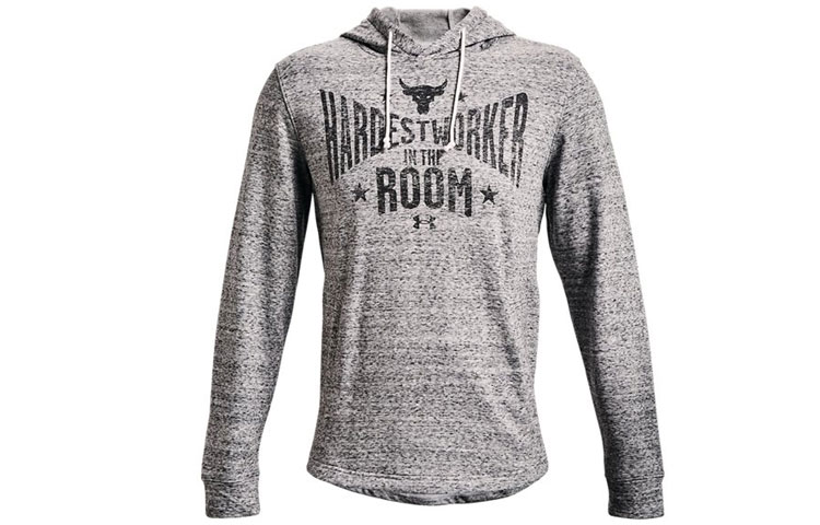 Under Armour Project Rock Graphic Training Hoodie Men’s White 1370458-112