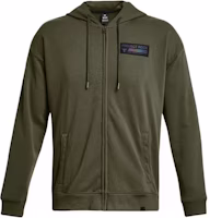 Under Armour Project Rock Heavyweight Cotton Zip Hoodie Jacket Green 1380151-390 Under Armour Project Rock Heavyweight Cotton Zip Hoodie Jacket Green 1380151-390