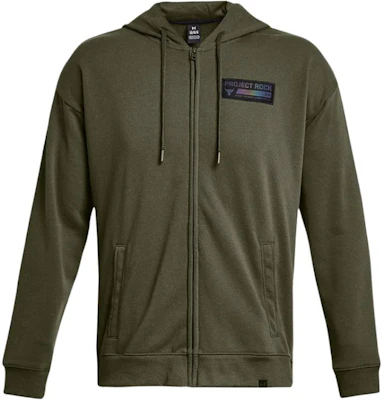 Under Armour Project Rock Jaket Hoodie Katun Berat Resleting Hijau 1380151-390 Buy Under Armour Project Rock Jaket Hoodie Katun Berat Resleting Hijau 1380151-390