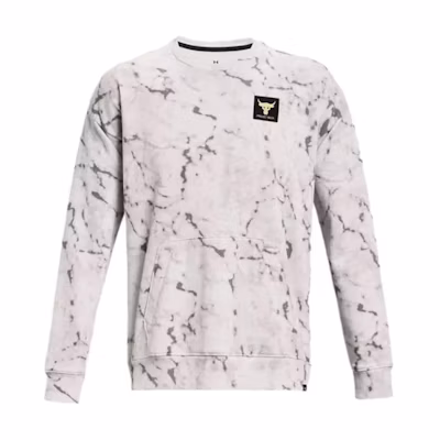 Under Armour Project Rock Rival Fleece Pullover Hoodie Men’s Light Grey 1380119-114