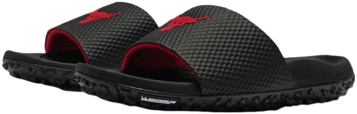 Under Armour Project Rock Slide 'Hitam Stealth Abu Ultimate' 3025237-002 Lookbook Under Armour Project Rock Slide 'Hitam Stealth Abu Ultimate' 3025237-002