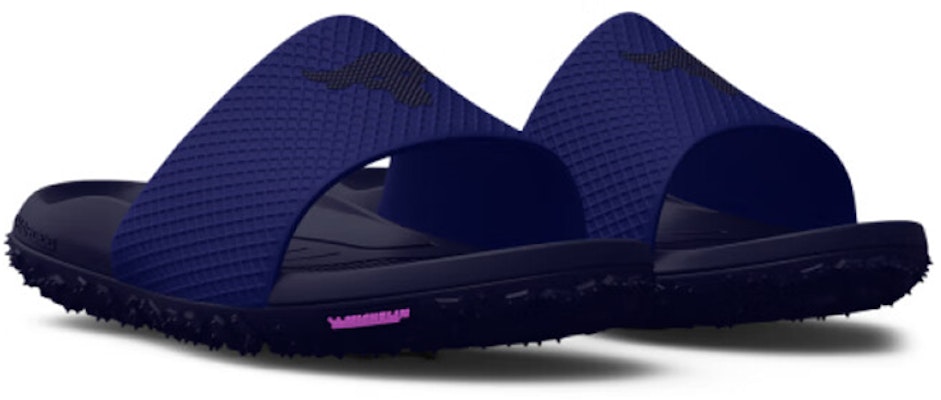 安德玛 Project Rock 蓝色拖鞋 3025237-401 Lookbook 安德玛 Project Rock 蓝色拖鞋 3025237-401