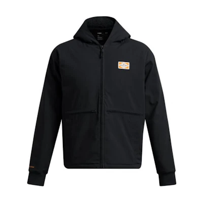 Under Armour Project Rock Woven Training Hoodie Jacket Black 1386904-001