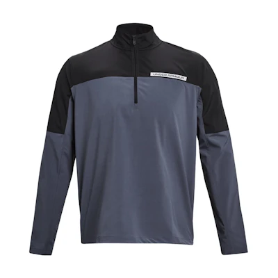 Under Armour Quarter-Zip Pullover Hoodie - Colorblock Dark Grey 1377382-002