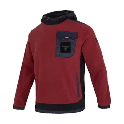 Under Armour Red Pullover Hoodie - Outdoor Casual Athletic Style 1367134-626