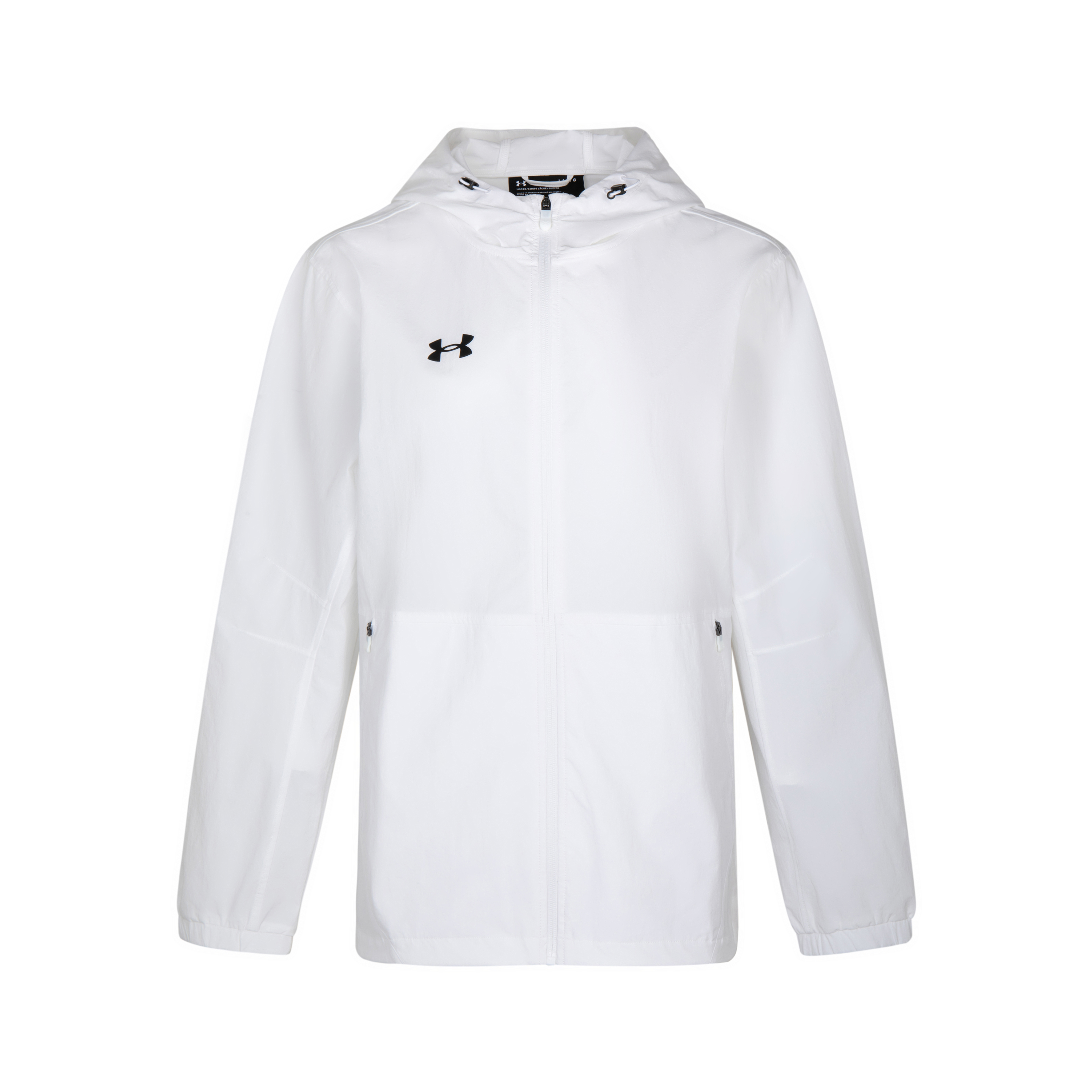 Under Armour Reflective Logo White Outdoor Waterproof Running Training Jacket 21600411-100