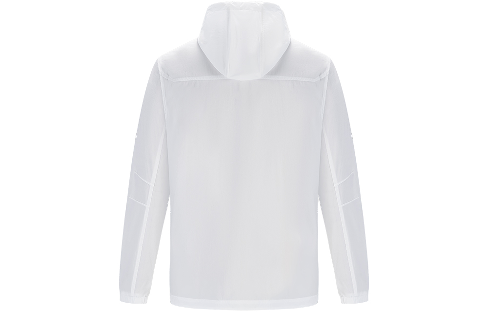 Lookbook 安德玛反光标白色户外防水跑步训练夹克 21600411-100