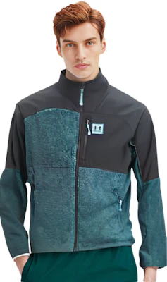 Under Armour 復古拼色全拉鍊寬鬆版型外套 黑色 1366091-413 Sizing Under Armour 復古拼色全拉鍊寬鬆版型外套 黑色 1366091-413