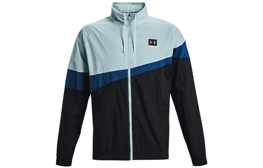 Under Armour Retro Colorblock Logo Track Jacket Blue Men’s 1366219-478