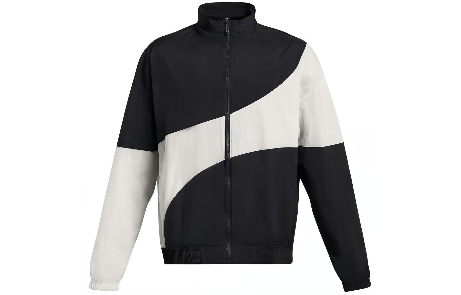 Under Armour Retro Colorblock Track Jacket Black Long-Sleeve Training Top 1382874-001
