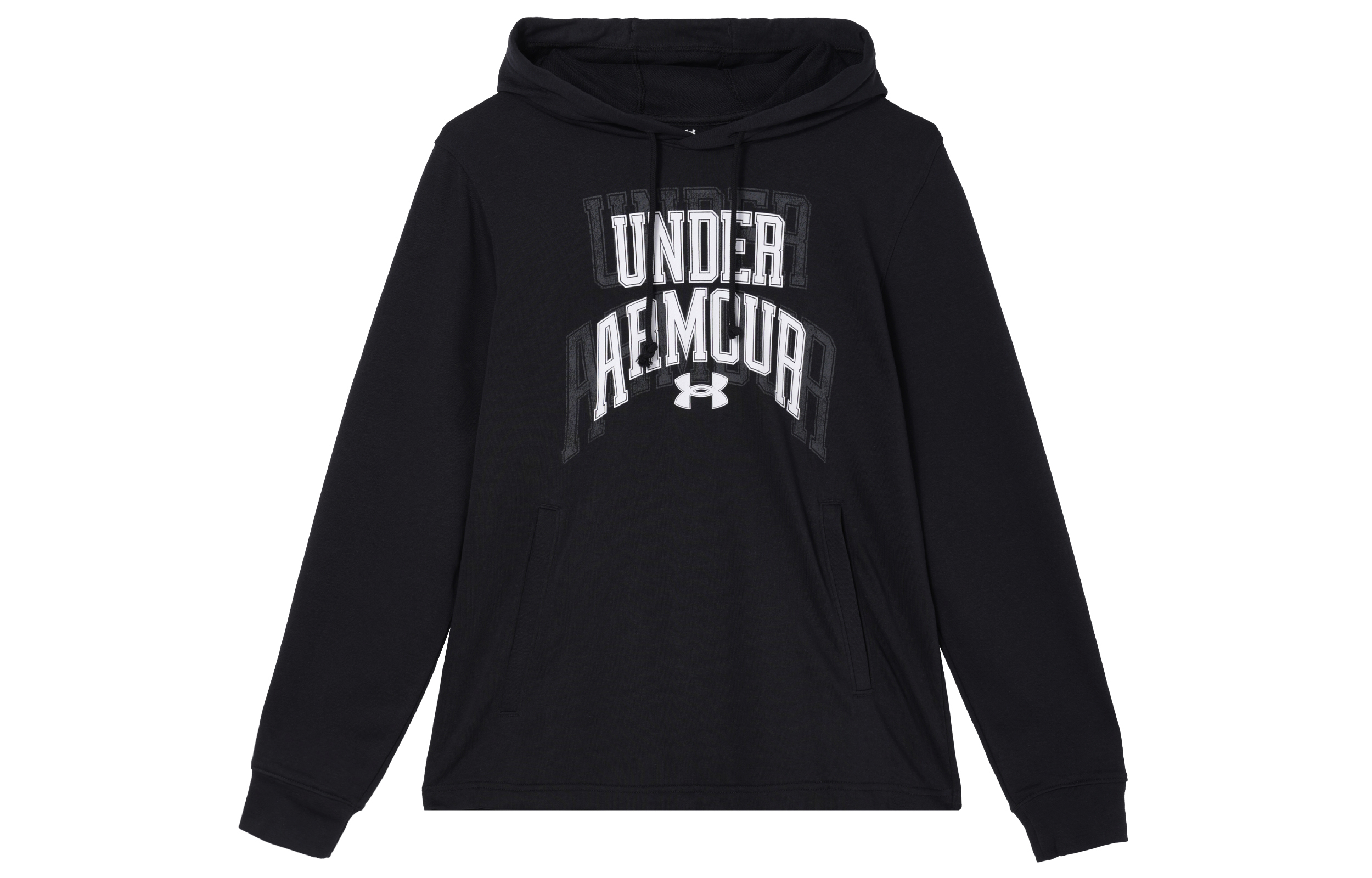Under Armour Rival Black Graphic Cotton Training Sweatshirt 1379766-001