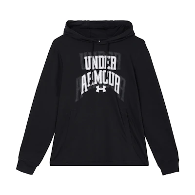 Under Armour Rival Black Graphic Cotton Training Sweatshirt 1379766-001
