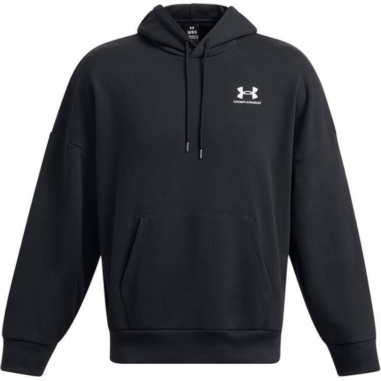 Under Armour Rival Black Hoodie - Outdoor Sport Casual Pullover 1388020-001