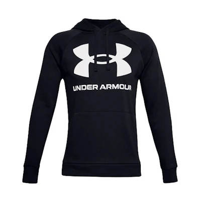 Under Armour Rival Black Hoodie Sweatshirt Casual Wear 1357093-001