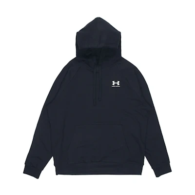 Under Armour Rival Black Pullover Hoodie Sweatshirt 1366723-001