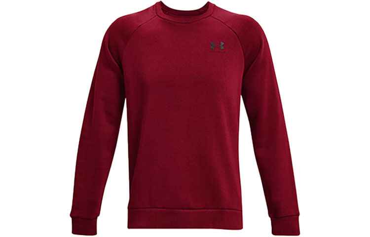 Under Armour Rival Fleece Crew Sweatshirt Cordova Red 1359029-615