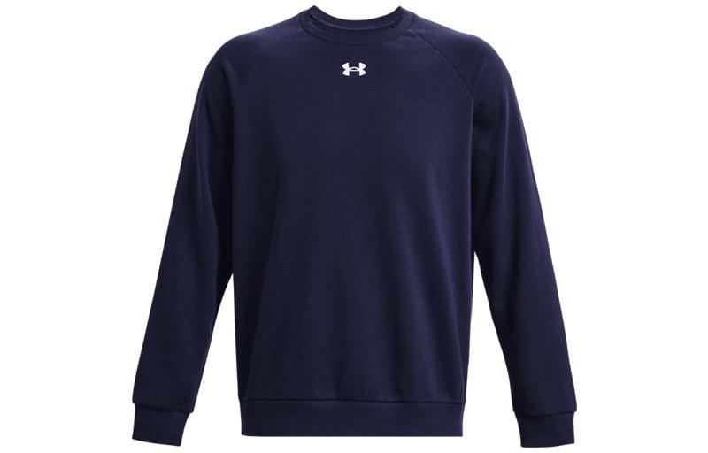 Under Armour Rival Fleece Crewneck Sweatshirt Navy Blue 1379755-410