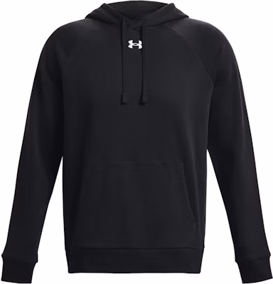 Under Armour Rival Fleece Hoodie Black with Logo Print 1379757-001 Buy Under Armour Rival Fleece Hoodie Black with Logo Print 1379757-001