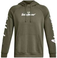 Under Armour Rival Fleece Hoodie Green - Training Sweatshirt 1379760-390 Under Armour Rival Fleece Hoodie Green - Training Sweatshirt 1379760-390