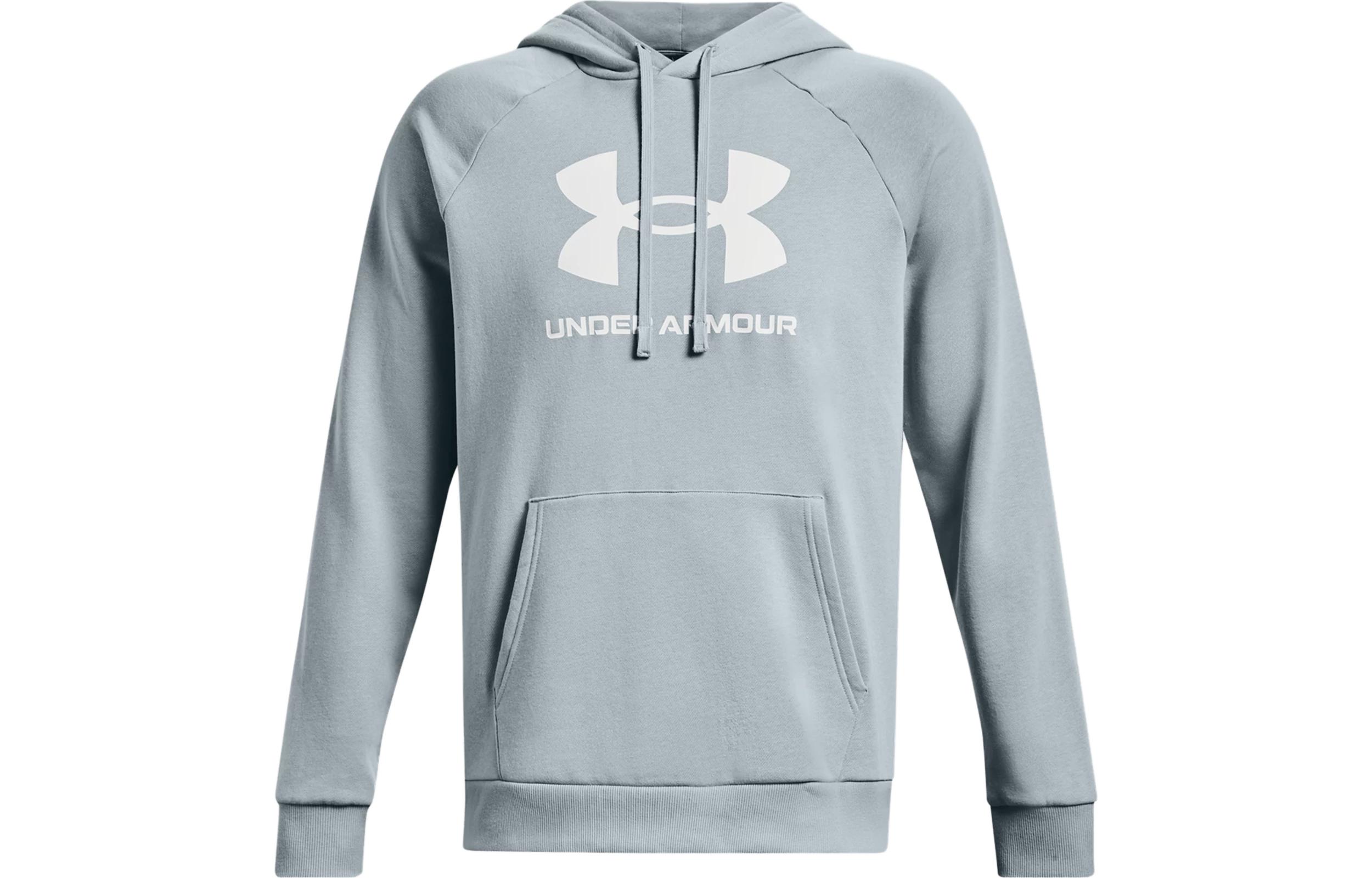 Under Armour Rival Fleece Logo Hoodie Light Blue 1379758-465