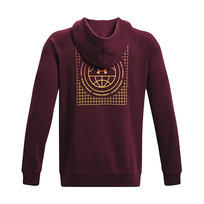 Under Armour Rival Fleece Mountain Logo Hoodie Men’s - Dark Maroon 1380260-600