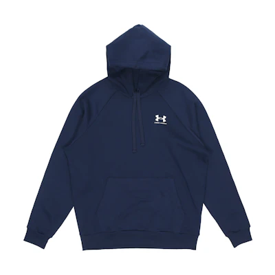 Under Armour Rival Fleece Pullover Hoodie Training Sweatshirt - Blue 1366723-408