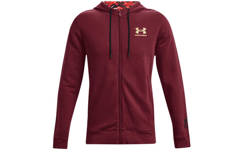 Under Armour Rival Fleece Zip Hoodie Red 1366424-626