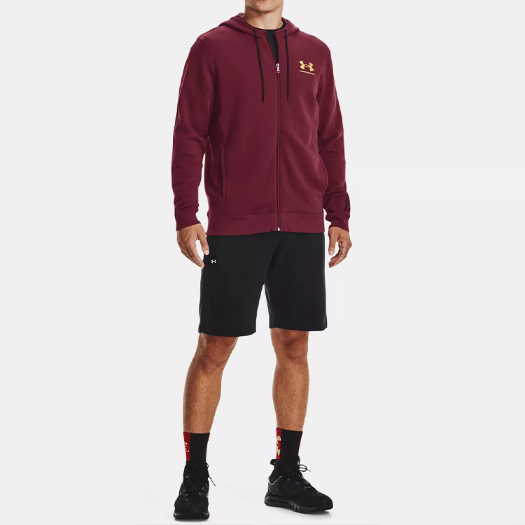 Under Armour Rival Fleece Zip Hoodie Red 1366424-626 圖 4