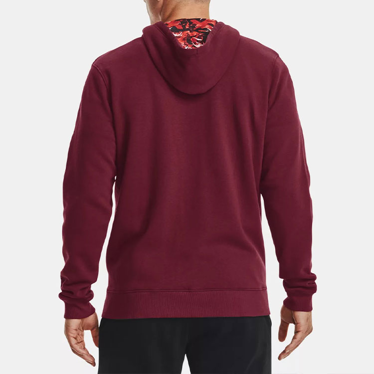 Under Armour Rival Fleece Zip Hoodie Red 1366424-626 圖 5