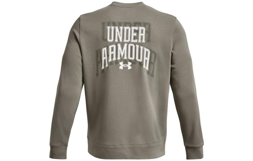 Under Armour Rival Green Retro Letter Print Training Sweatshirt 1379764-504