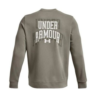 Under Armour Rival Green Retro Letter Print Training Sweatshirt 1379764-504