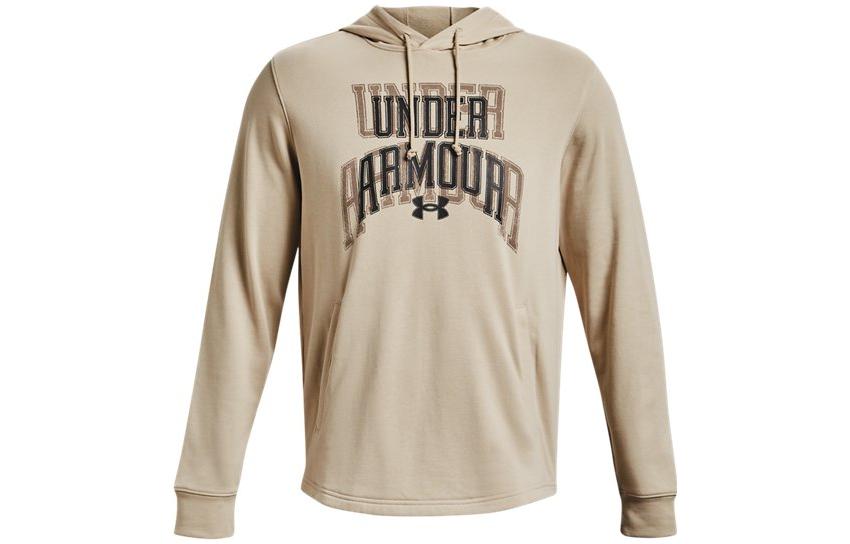 Under Armour Rival Letter Graphic Cotton Training Sweatshirt Brown - 1379766-289