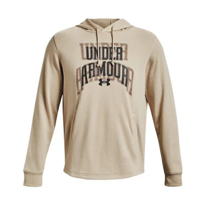 Under Armour Rival Letter Graphic Cotton Training Sweatshirt Brown - 1379766-289