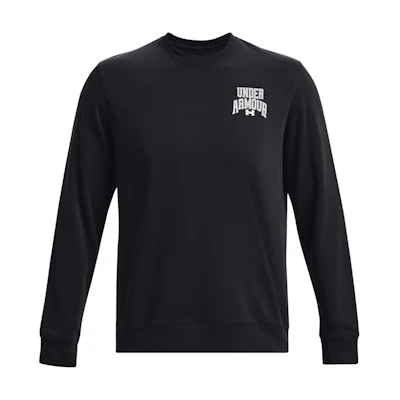 Under Armour Rival Letter Print Cotton Training Sweatshirt Black 1379764-001