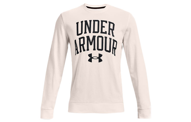 Under Armour Rival Logo Print Training Sweatshirt White 1361561-112