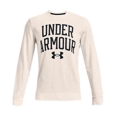 Under Armour Rival Logo Print Training Sweatshirt White 1361561-112
