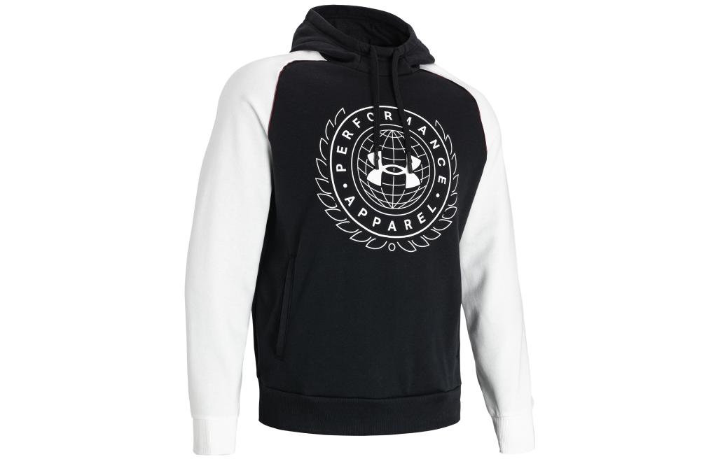 Under Armour Rival Solid Print Fleece Hoodie Black 1373831-001