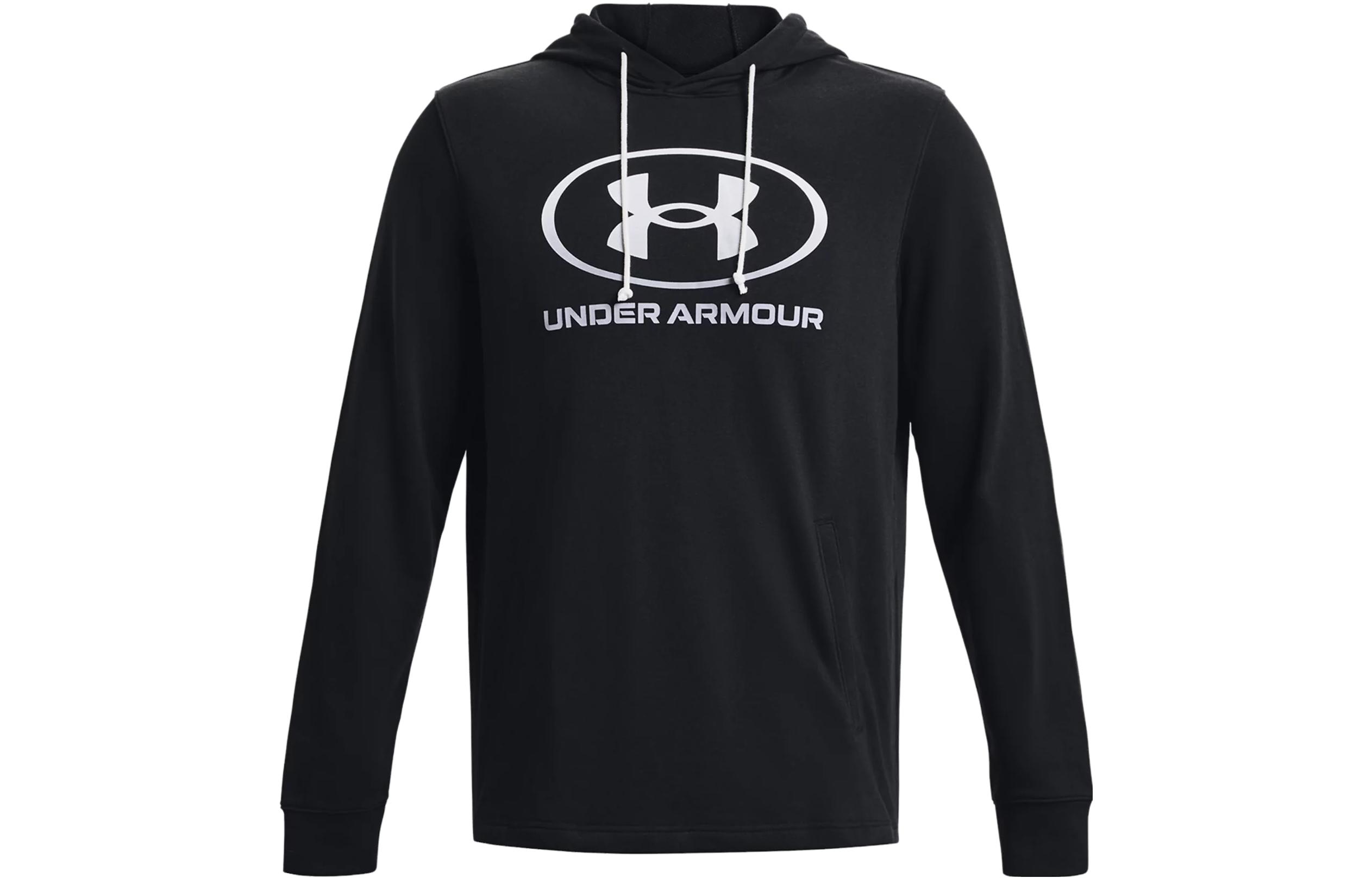 Under Armour Rival Terry Graphic Logo Hoodie Black 1378974-001