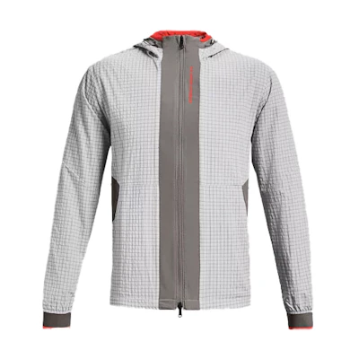 Under Armour RUSH Colorblock Training Zip Hoodie Grey 1366186-066