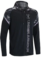 Under Armour RUSH Full-Zip Printed Training Hoodie Jacket Black 1366171-001 Under Armour RUSH Full-Zip Printed Training Hoodie Jacket Black 1366171-001