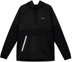 Under Armour RUSH Logo Pullover Hoodie Black Long Sleeve Sweater 1370450-001 Under Armour RUSH Logo Pullover Hoodie Black Long Sleeve Sweater 1370450-001