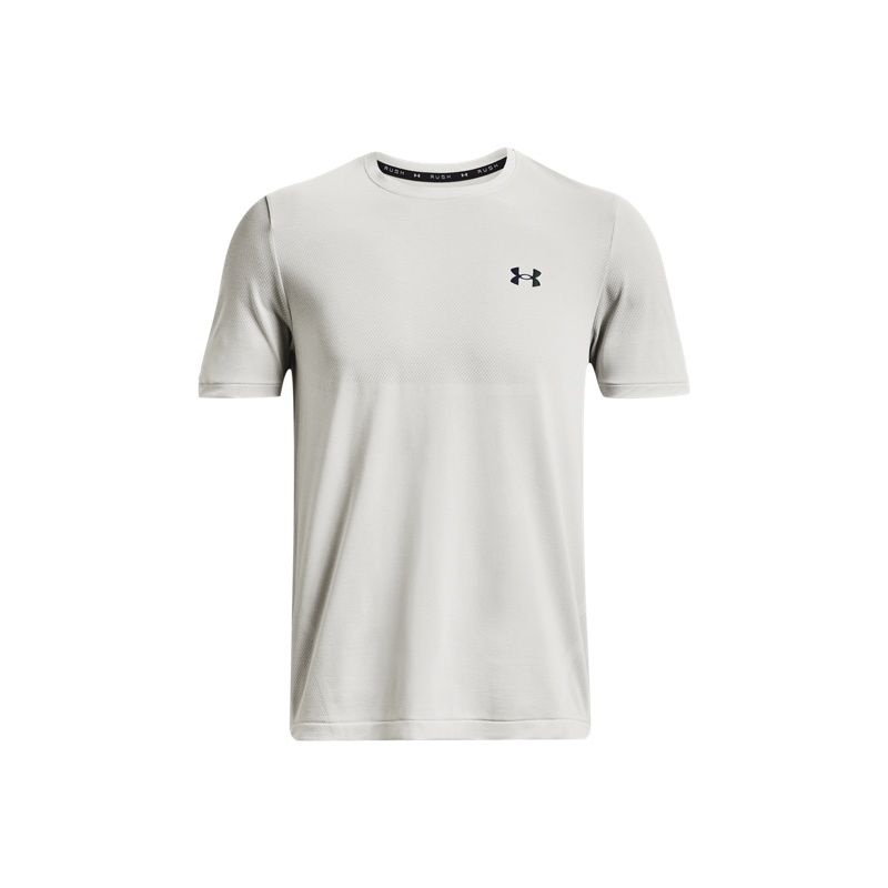 Under Armour RUSH Seamless Breathable White Training Running T-Shirt for Men. 1376781-100