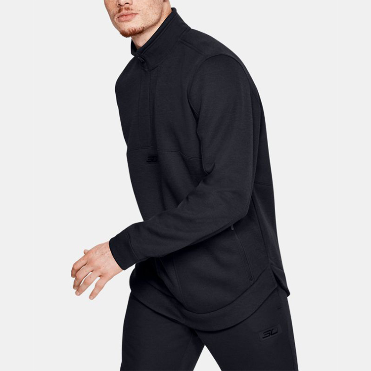 Purchase Under Armour SC Half-Zip Basketball Pullover Hoodie Black Color 1342981-001
