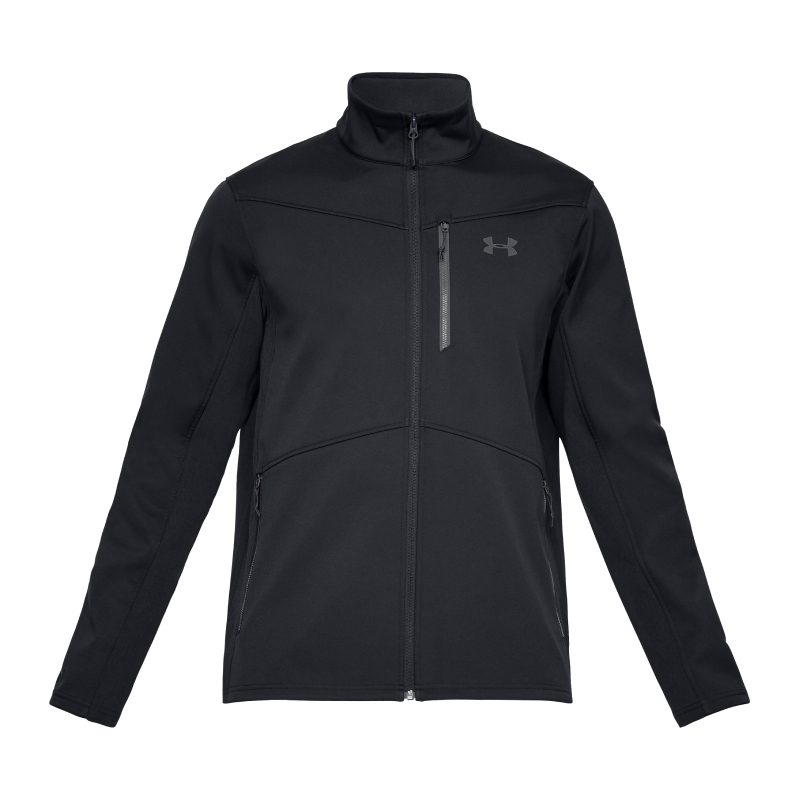 Under Armour Shield Black Outdoor Training Jacket - Warm & Comfortable 1321438-001