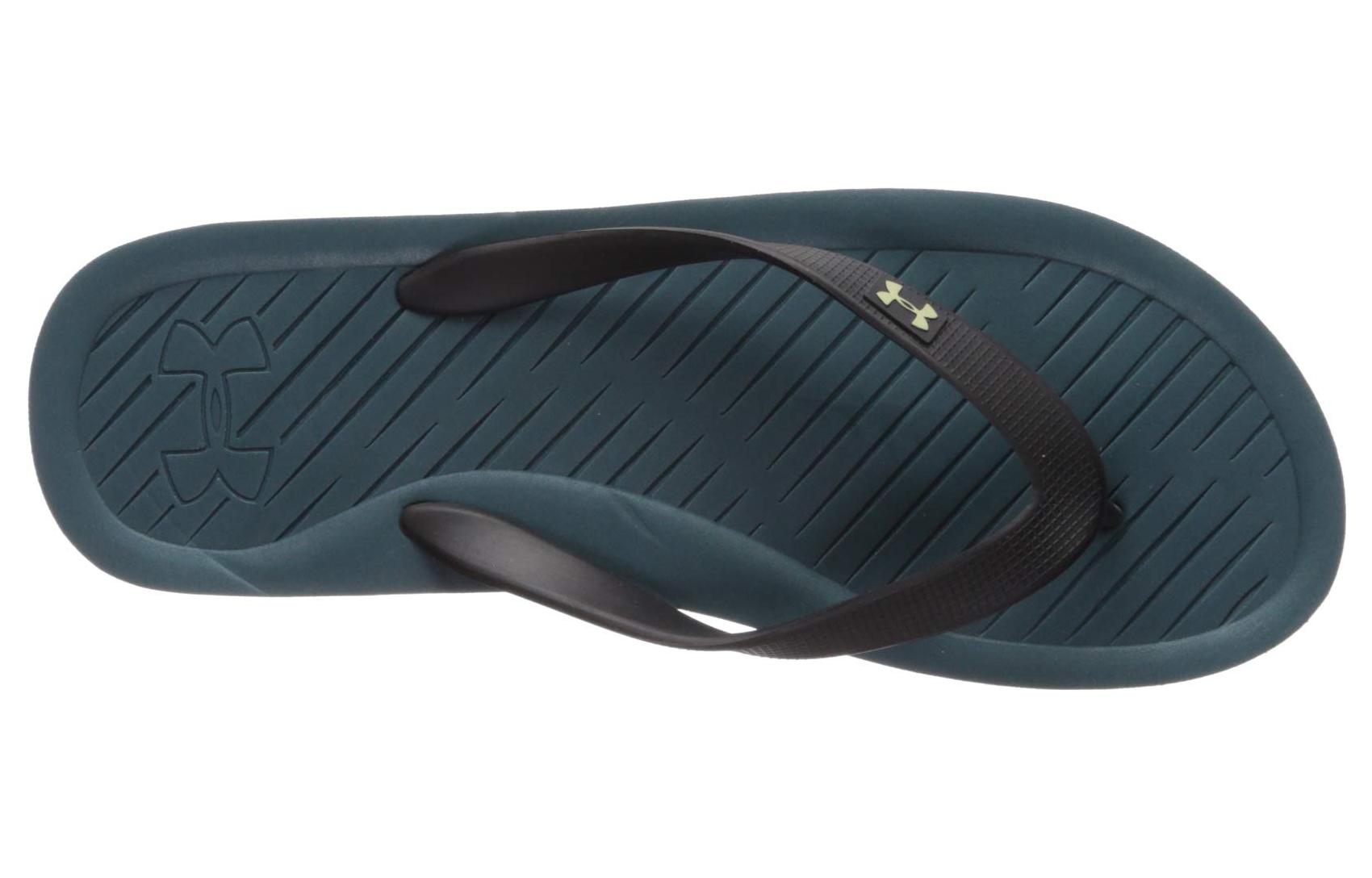 Lookbook Under Armour Selipar 'Hitam Biru Tua' 1252506-304