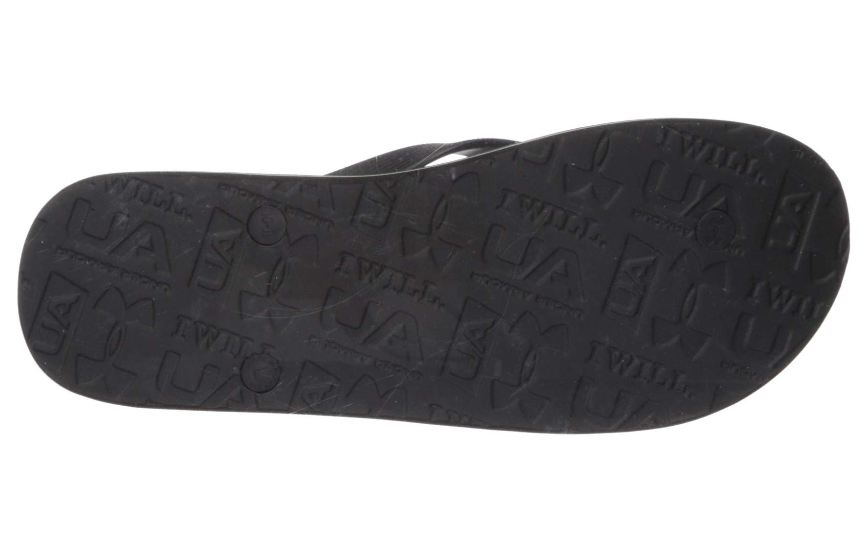 Shop Under Armour Selipar 'Hitam Biru Tua' 1252506-304